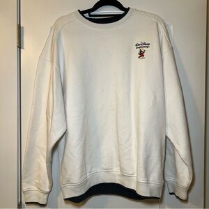 Walt Disney Imagineering Crewneck Gear For Sports Unisex Size XL White And Blue